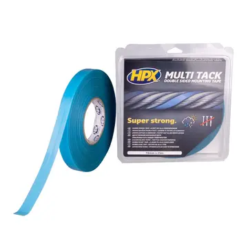 HPX Dubbelzijdige Multi-tack tape - semi-transparant - 19mm x 25m