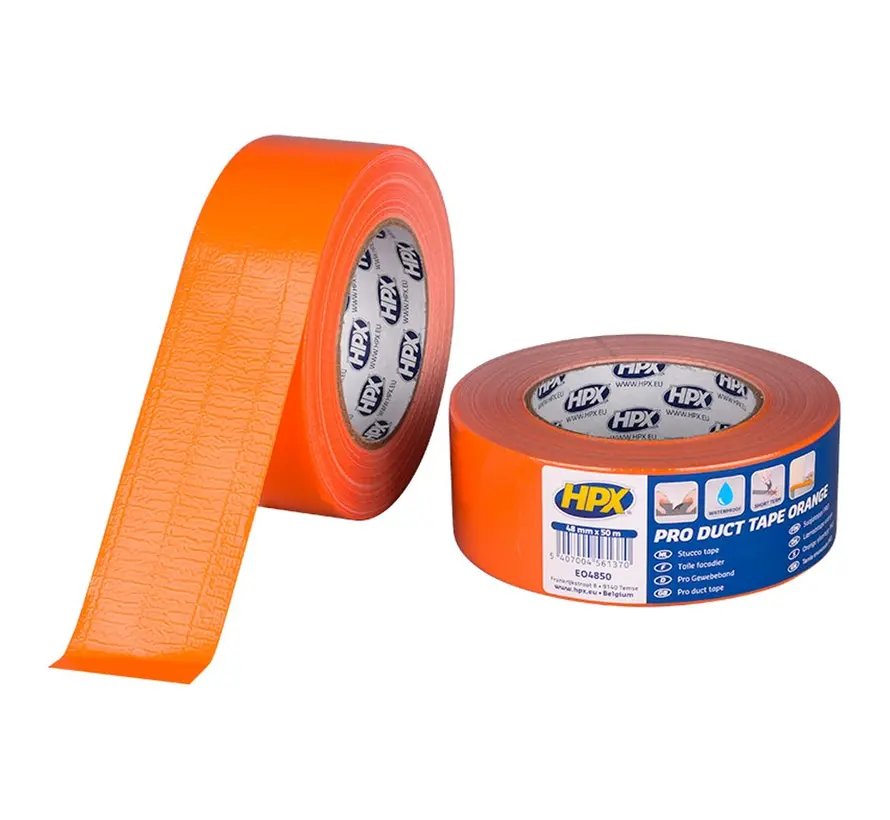 Pro duct tape - Oranje - 48mm x 50m