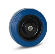 MESO Blauw elastisch rubber wiel  - 100mm - 100kg
