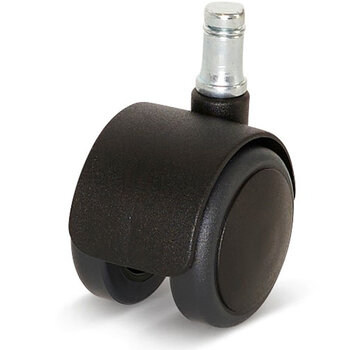 Premium meubelwiel, met kap, 50mm, PU met stift 11x20mm