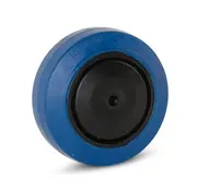 MESO Blauw elastisch rubber wiel - 100mm - 150kg