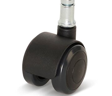 Premium meubelwiel, met kap, 40mm, PU met stift 11x20mm