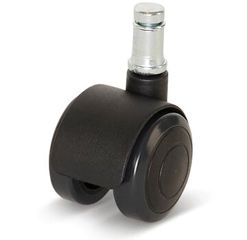 Premium meubelwiel, met kap, 40mm, PU met stift 11x20mm