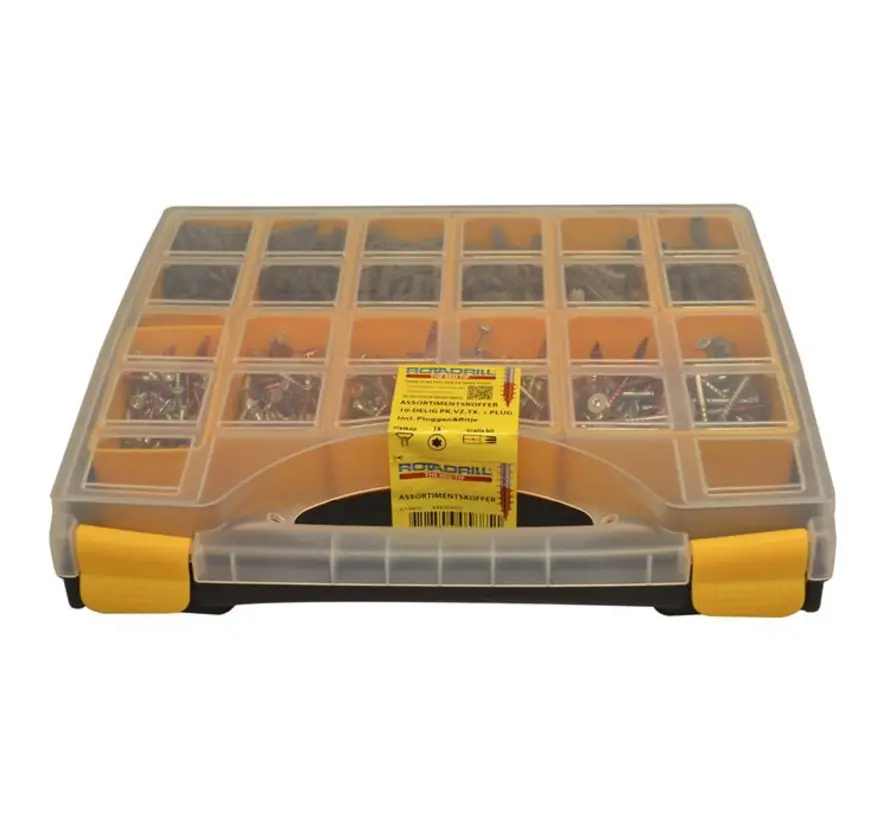 Rotadrill - Assortimentskoffer - XL verzinkt - Torx - Incl pluggen
