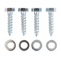 Montageset M8 - 4x Houtdraadbout - 4x Sluitring