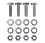 Montageset M10 - 4x Zeskantbout - 4x Moer -  8x Sluitring