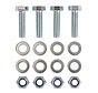 Montageset M8 - 4x Zeskantbout - 4x Moer - 8x Sluitring