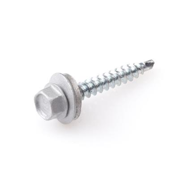 Dak & Gevel Dak & Gevel - Profielplaatschroeven - 4,8 x 35mm - Verzinkt - Voldraad - Alu (200 stuks)