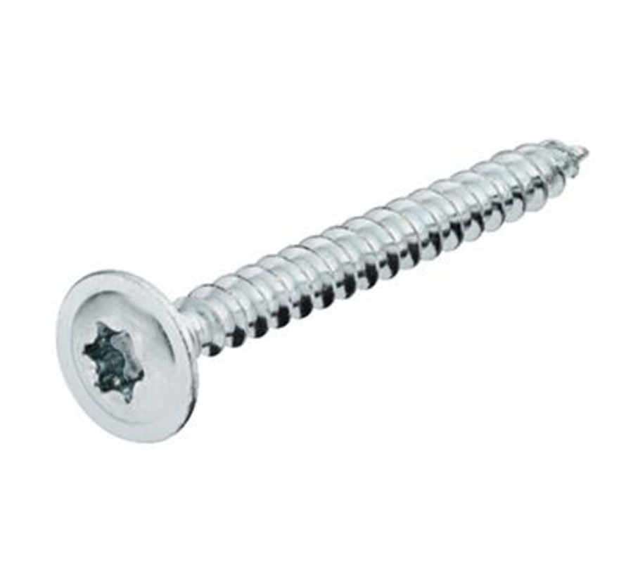 Dynaplus - Achterwandschroeven - Torx 15 - 4,0 x 17mm - Verzinkt (200 stuks)