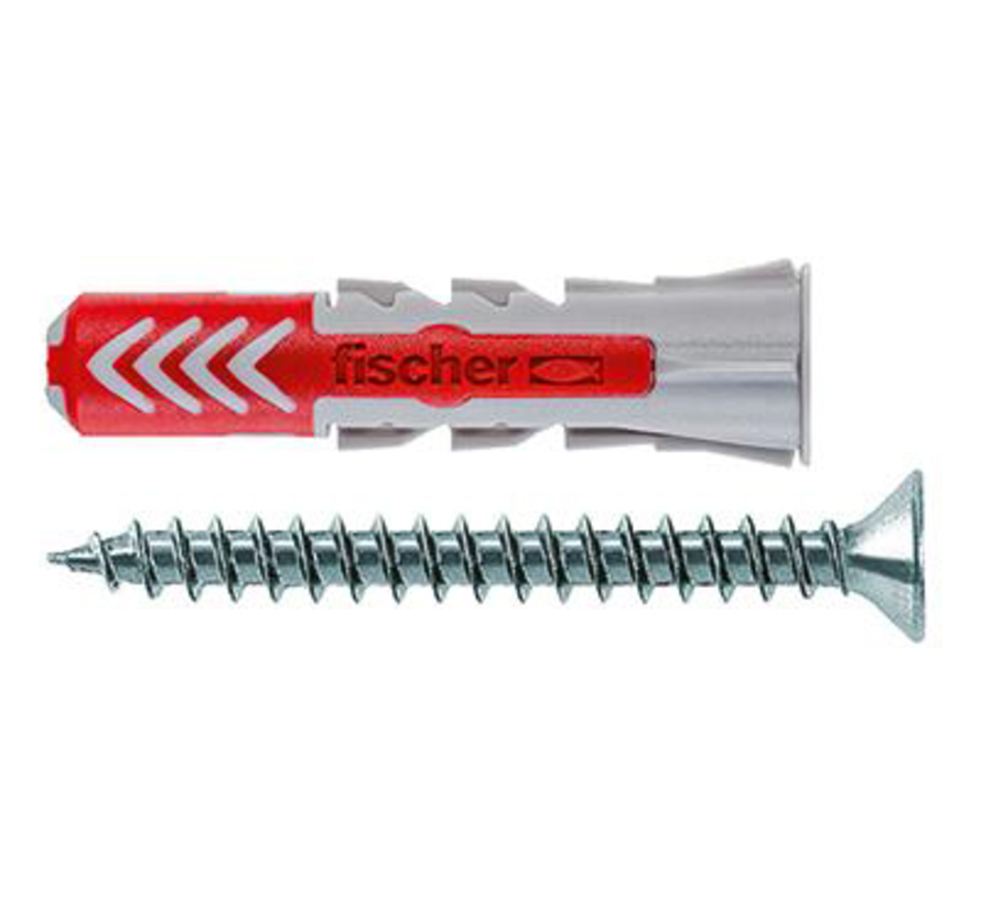 Fischer - DuoPower S- Universele plug - 8 x 40mm - Inclusief schroeven (50 stuks)