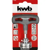 KWB Kwb - Haakschroevendraaier - Met handvat + Zeskant schacht 1/4''