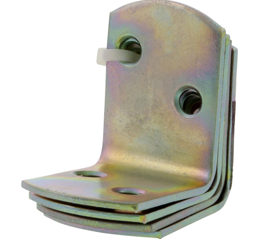 L- Steun - Zonder schroeven - Verzinkt - ( 4 stuks)