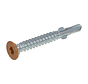 Proftec - Vleugelteks/Poortframe schroeven - Torx 20 - 4,2x35mm - Verzinkt - Bruine kop (100 stuks)