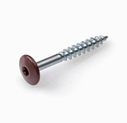 Schroeven voor montage Trespa platen - Torx 20 - 4,8x25mm - RVS - Deeldraad - Bruin RAL 8017 (100 stuks)