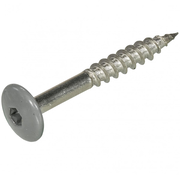 Schroeven voor montage Trespa platen - Torx 20 - 4,8x25mm - RVS - Deeldraad - Stofgrijs RAL 7037 (100 stuks)