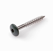Schroeven voor montage Trespa platen - Torx 20 - 4,8x38mm - RVS - Deeldraad - Groen RAL 6009 (100 stuks)