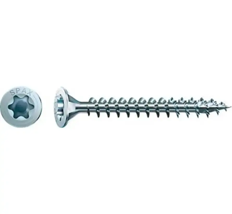 Spax - Spaanplaatschroeven - Torx 20 Platkop - 4 x 40mm - Voldraad - WIROX (1.000 stuks)