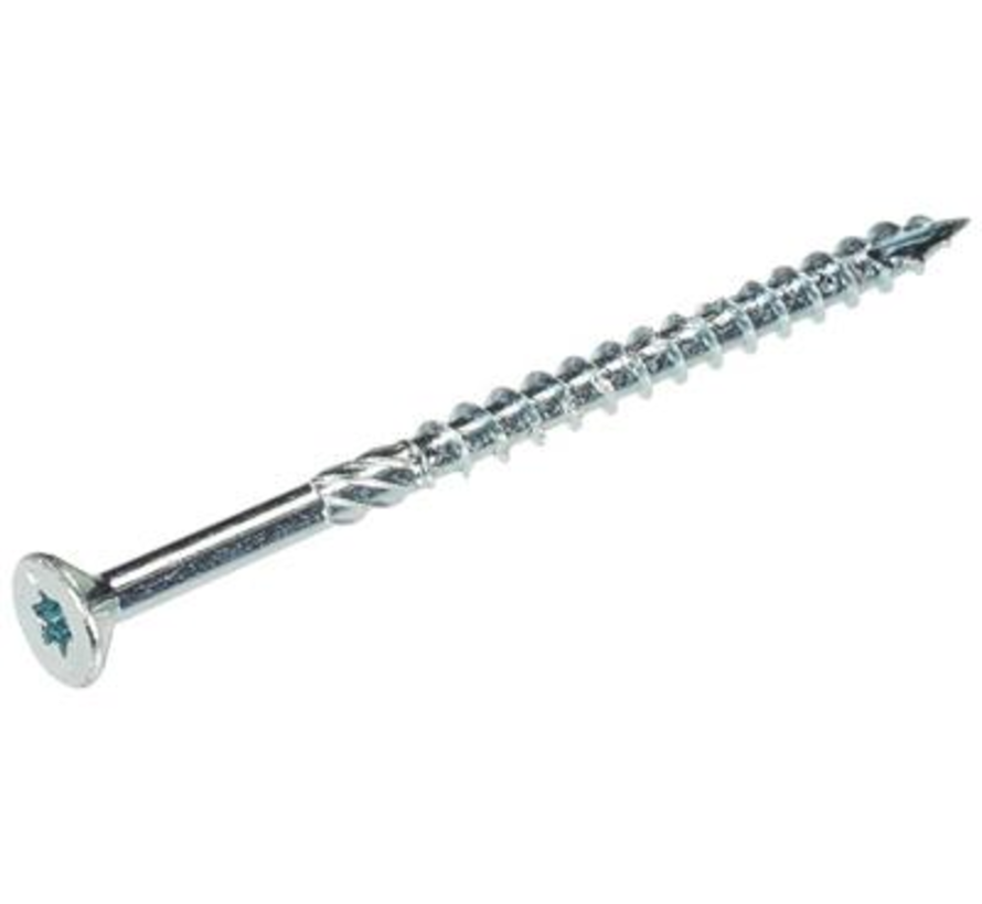 Woodies - schroeven Ultimate - Torx 30 Platkop - 6 x 200mm - Deeldraad - Verzinkt (100 stuks)