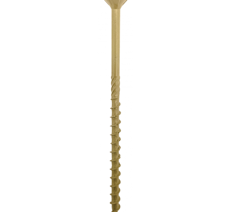 Woodies - Ultimate Shield Outdoor Schroeven - Torx 25 Platverzonken kop - 5 x 100mm/60 - Deeldraad (200 stuks)