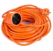 Verlengsnoer - 2 x 1.0 - 20 Meter - Oranje