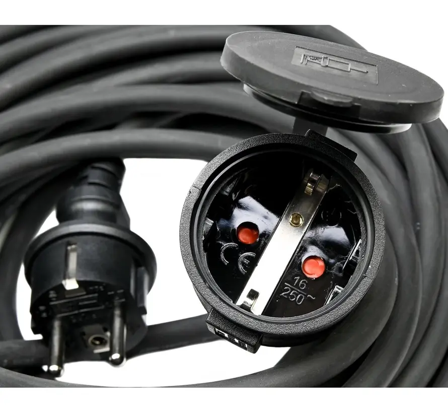 Verlengsnoer - RA 3 x 1.5 - 15 Meter - Rubber