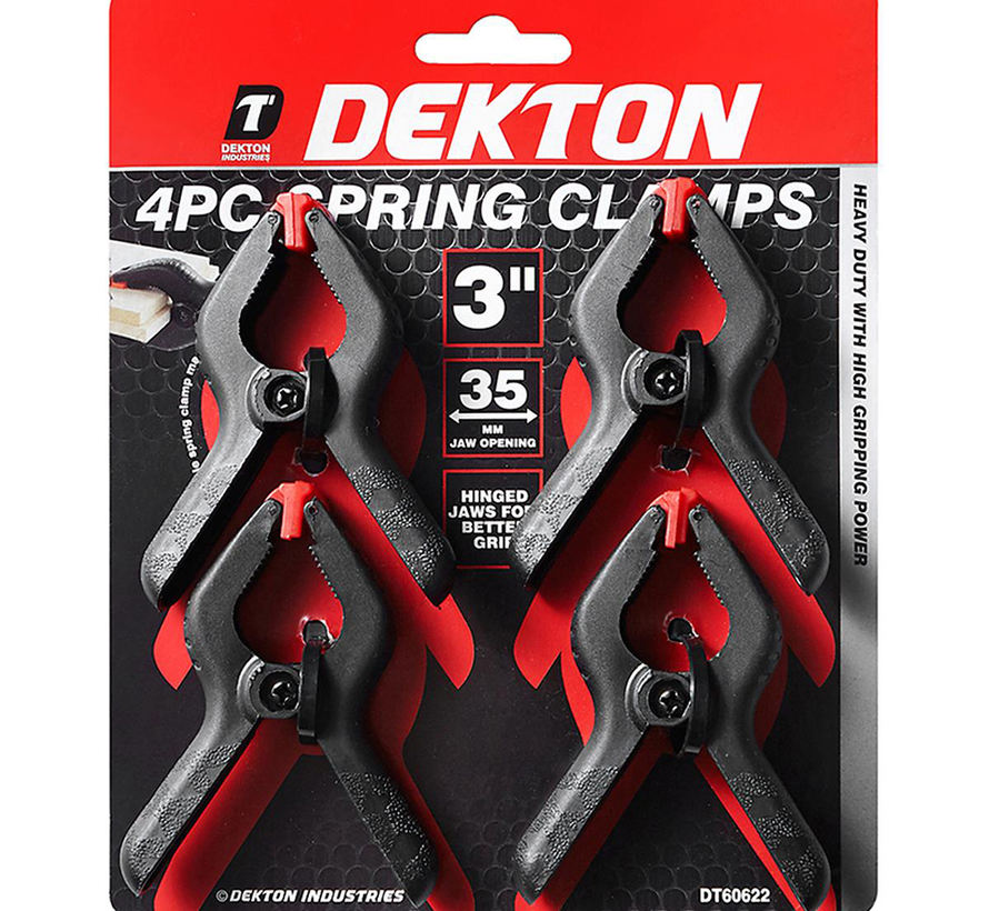 Dekton - Zeilklemmen - Kunststof - 75mm (4 stuks)