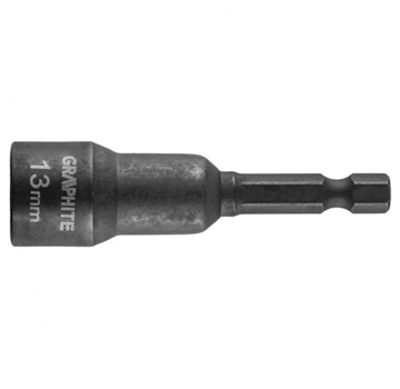 GRAPHITE Graphite - IMPACT - Magnetische dopbit - 1/4'' - SW13x65mm