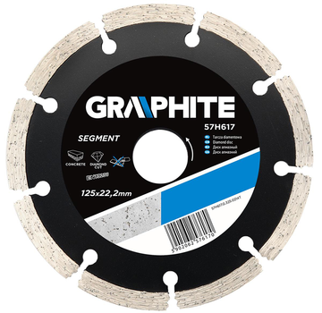 GRAPHITE Graphite - Segment - Diamantschijf - 125x22,2x8,0x2,2mm
