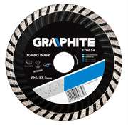 GRAPHITE Graphite - Turbo Wave - Diamantschijf - 125x22,2x6,0x2,6mm