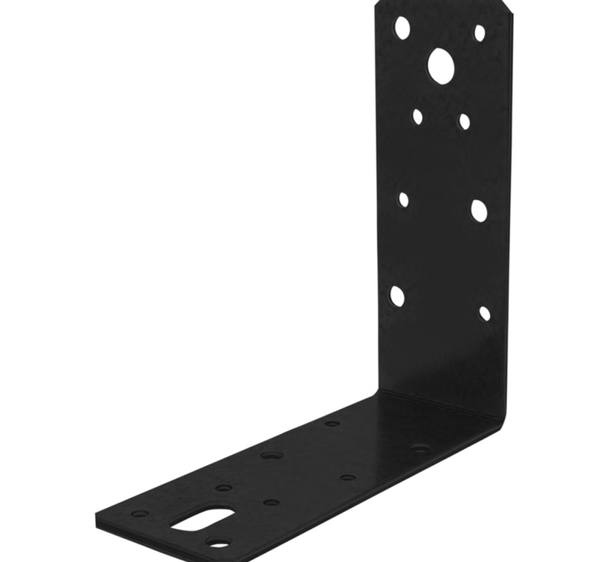 Hoekanker - Vlak - 125x125x46x2,5 - Zwart