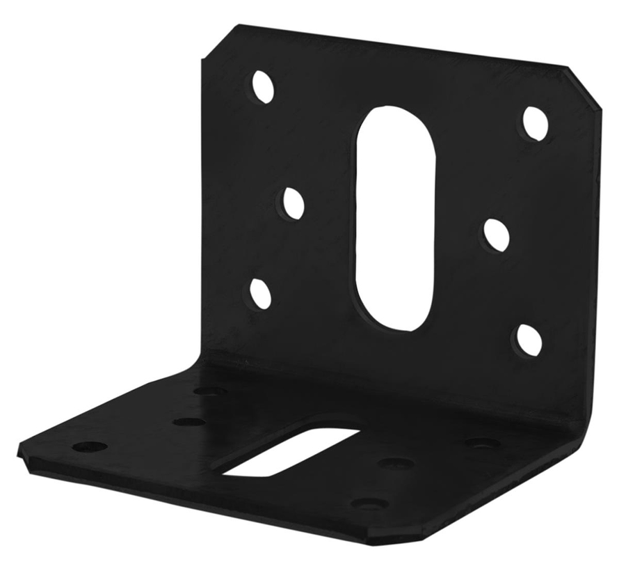 Hoekanker - Vlak - 50x50x58x2,5 - Zwart