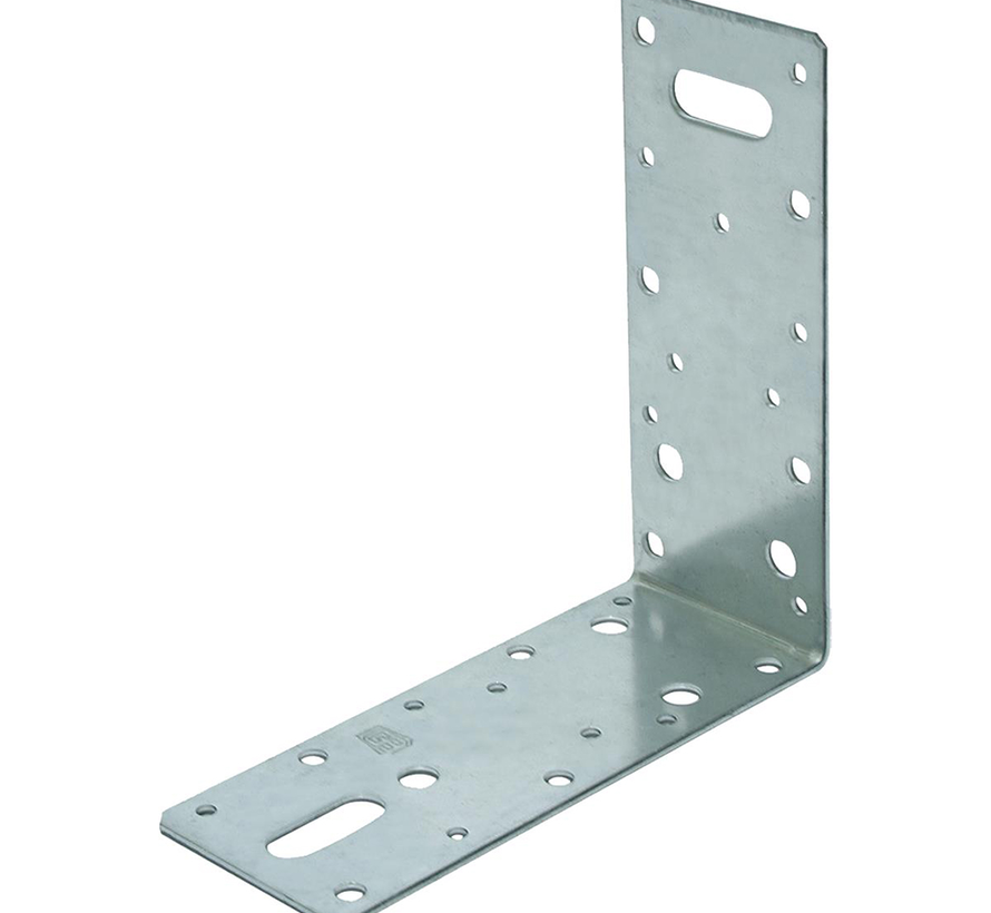 Hoekanker vlak - 150x150x60x2,5mm - Verzinkt