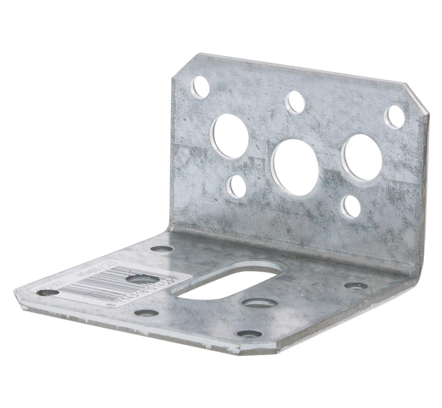 Hoekanker vlak - 40x60x60x2,5mm - Verzinkt