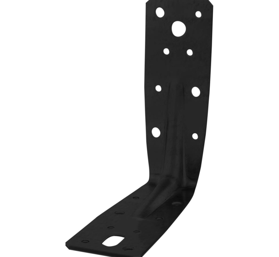 Hoekanker/Ril - 125x125x46x2,5 - Zwart