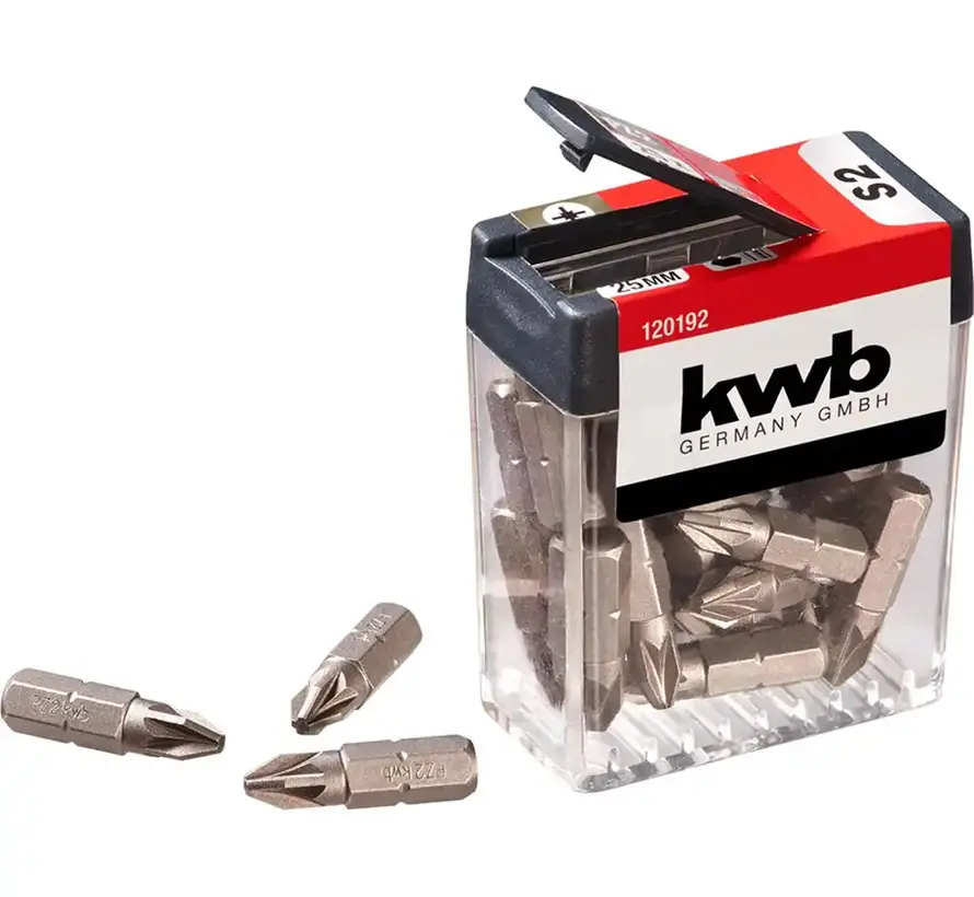 Kwb - Schroefbit box - PZ2 - 25mm (25 stuks)
