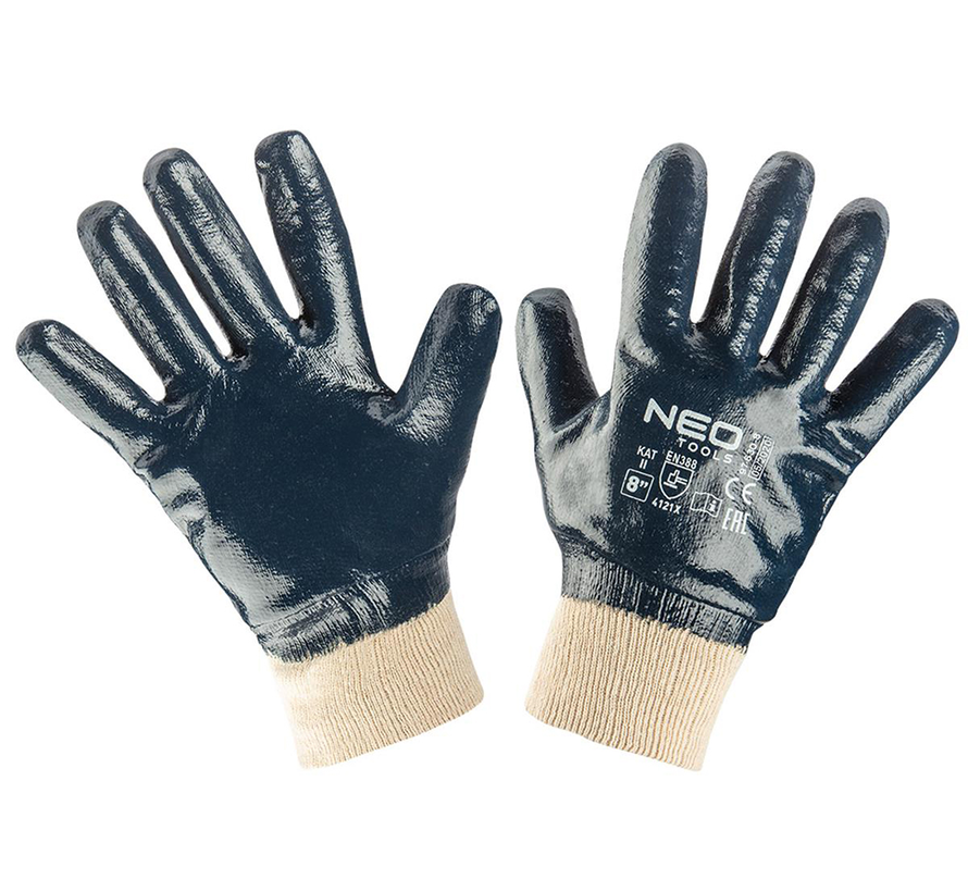 Neo - Werkhandschoen - Katoen Flanel Nitril Coating maat M9
