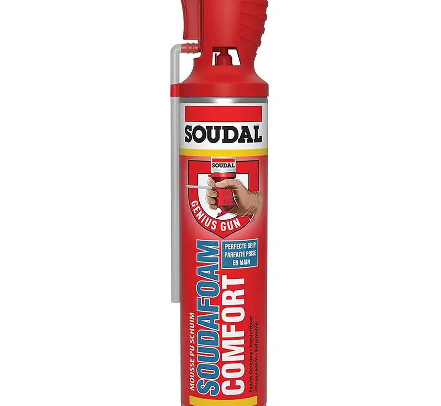 Soudal - Soudafoam Comfort - Hersluitbaar Genius Gun - 600ml