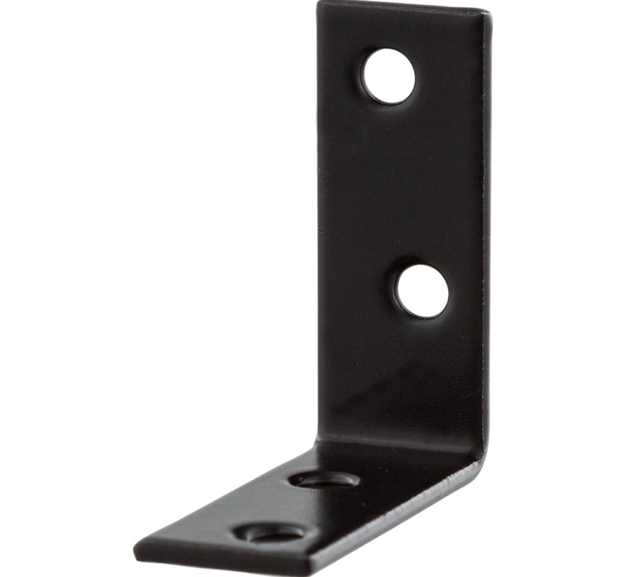 Stoelhoeken - 40mm - Zwart (4 stuks)
