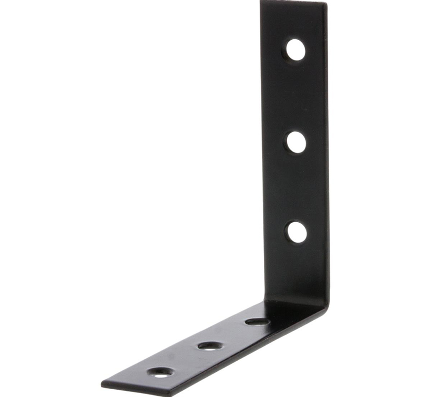 Stoelhoeken - 90mm - Zwart (4 stuks)