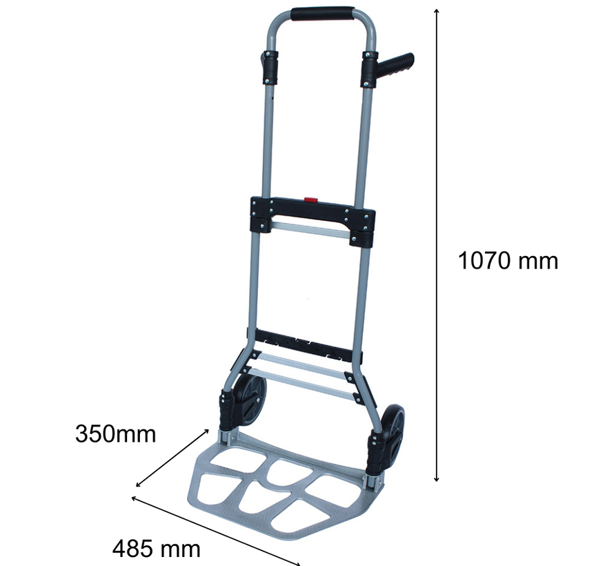 Steekwagen opklapbaar 120kg aluminium
