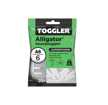Toggler Toggler - A - Alligator pluggen - 6mm (20 stuks)