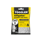 Toggler Toggler - A - Alligator pluggen met flens - 6mm (20 stuks)