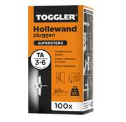 Toggler Toggler - TA - Hollewandpluggen - 3-6mm plaatdikte (100 stuks)
