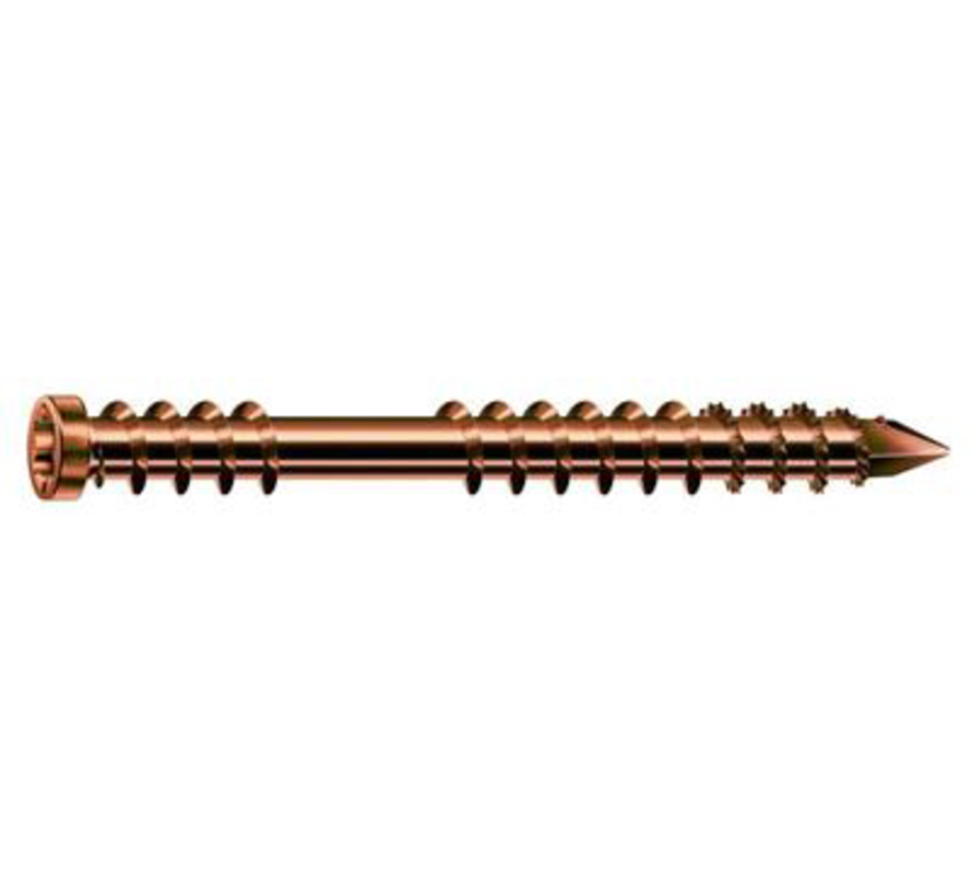 Spax-D - Vlonderschroeven - Torx 25 Cilinderkop - 5 x 60mm - Deeldraad - RVS (100 stuks)