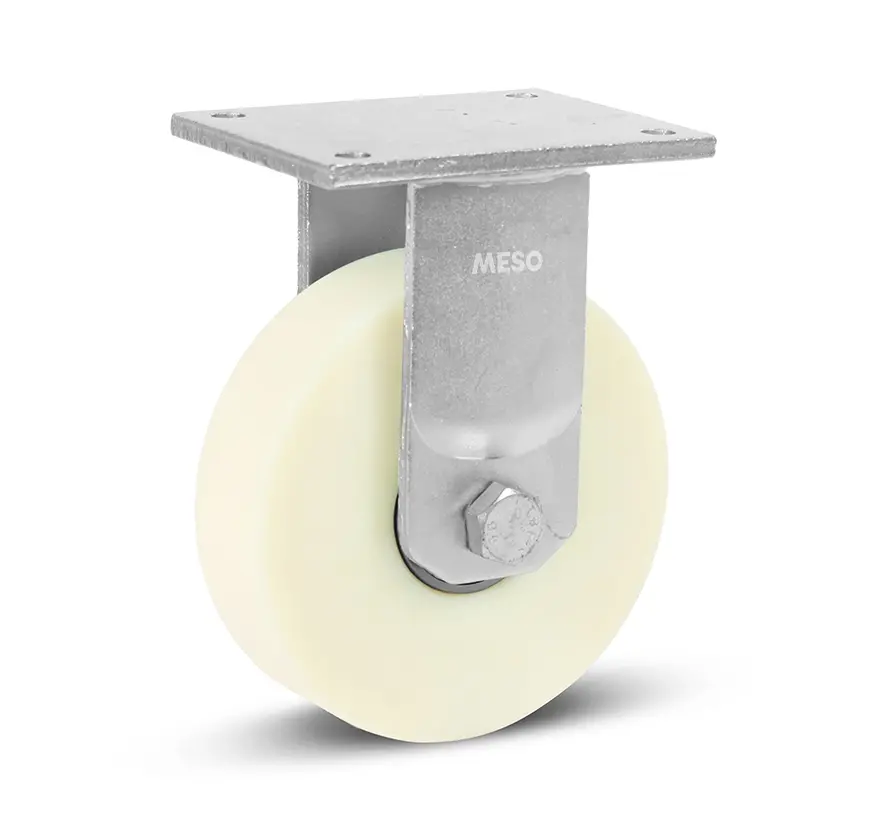 Nylon super zwaarlast bokwiel - 200mm - 2400 kg
