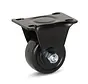 Zwart nylon bokwiel - 50mm - 150kg