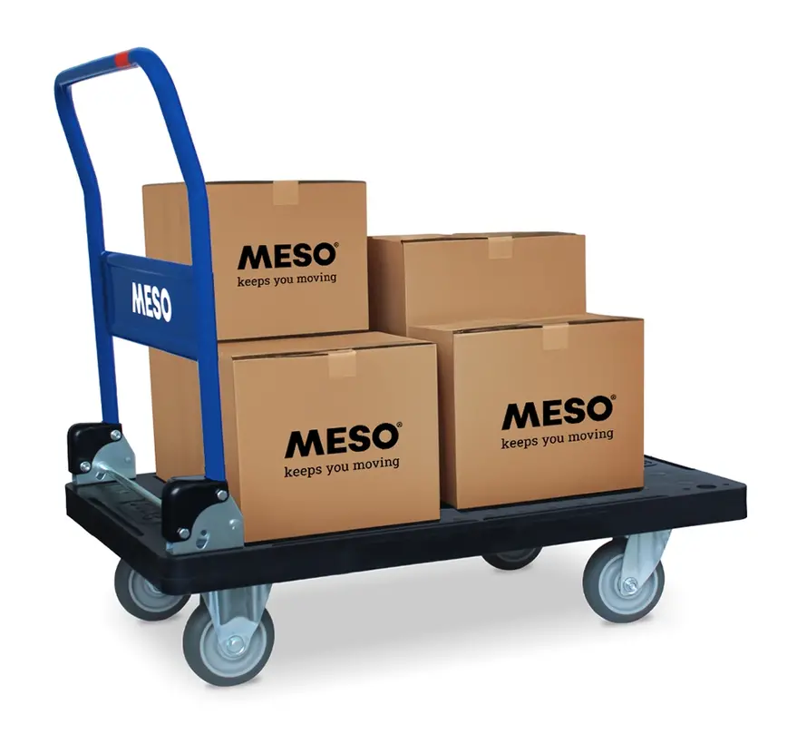 MESO inklapbare plateauwagen - Transportwagen 300 kg draagvermogen