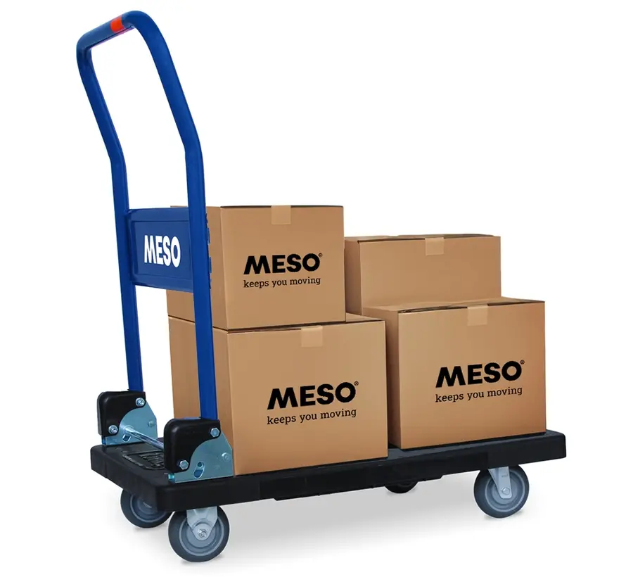 MESO inklapbare plateauwagen - Transportwagen 150 kg draagvermogen