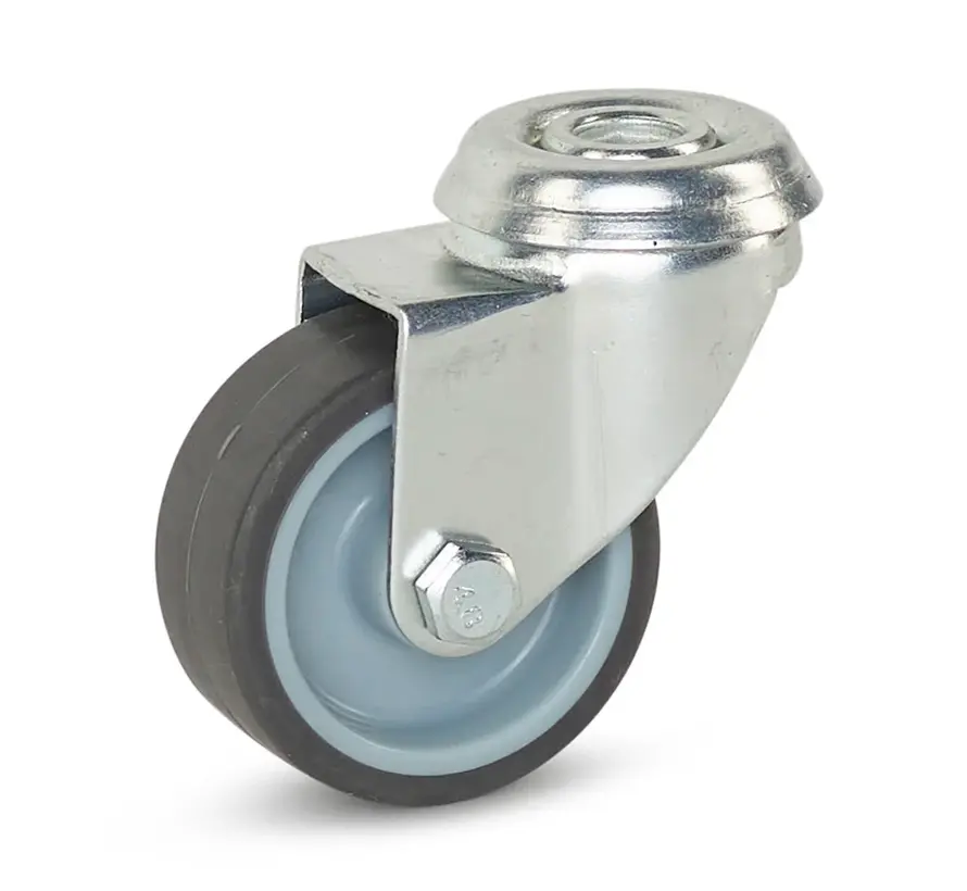 Meubel zwenkwiel met centraal gat - 50mm - 40kg