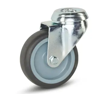 MESO Meubel zwenkwiel met centraal gat - 75mm - 60kg